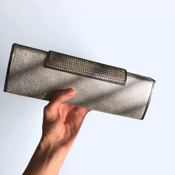 Silver Rhinestone Clutch - Picture 6 of 8